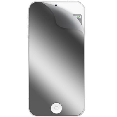 Lot de 2 films protecteurs ecran : 1 effet miroir et 1 transparent One touch pour iPhone 5