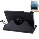 Etui similicuir rotatif 360° pour iPad mini - Noir