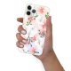 Coque iPhone 11 Pro silicone fond holographique Orchidées Design Evetane