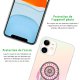 Coque iPhone 11 Pro silicone fond holographique Attrape Rêve Rose Fushia Design Evetane
