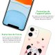 Coque iPhone 11 Pro silicone fond holographique Panda Géométrique Rose Design Evetane