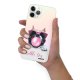 Coque iPhone 11 Pro silicone fond holographique Bubble Dog Design Evetane