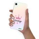 Coque iPhone Xr silicone fond holographique Princesse Couronne Design Evetane