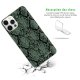 Coque iPhone 12 Pro Max silicone transparente Python vert ultra resistant Protection housse Motif Ecriture Tendance Evetane