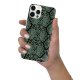 Coque iPhone 12 Pro Max silicone transparente Python vert ultra resistant Protection housse Motif Ecriture Tendance Evetane