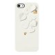 Coque Blanche pour iPhone 5 Kirigami coeurs Switcheasy.