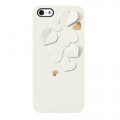 Coque Blanche pour iPhone 5 / 5S Kirigami coeurs Switcheasy.