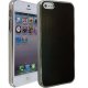 Coque aspect chrome et aluminium mat noir iPhone 5