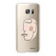 Coque Samsung Galaxy S7 silicone transparente Croquis visage ultra resistant Protection housse Motif Ecriture Tendance Evetane