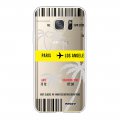 Coque Samsung Galaxy S7 silicone transparente Blllet Paris-Los Angeles ultra resistant Protection housse Motif Ecriture Tendance Evetane