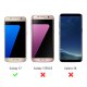 Coque Samsung Galaxy S7 silicone transparente Feuilles vertes et roses ultra resistant Protection housse Motif Ecriture Tendance Evetane