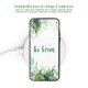 Coque en verre trempé iPhone 6/6S Go green Ecriture Tendance et Design Evetane.