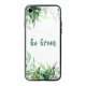 Coque en verre trempé iPhone 7/8/ iPhone SE 2020 Go green Ecriture Tendance et Design Evetane.