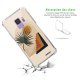 Coque Samsung Galaxy S9 anti-choc souple angles renforcés transparente Palmier et Soleil beige Evetane