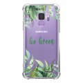 Coque Samsung Galaxy S9 anti-choc souple angles renforcés transparente Go green Evetane