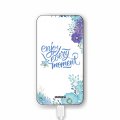 Batterie verre trempé 8000mAh Enjoy every moment Motif Ecriture Tendance Evetane