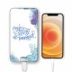 Batterie verre trempé 8000mAh Enjoy every moment Motif Ecriture Tendance Evetane