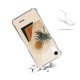 Coque iPhone Xr anti-choc souple angles renforcés transparente Palmier et Soleil beige Evetane