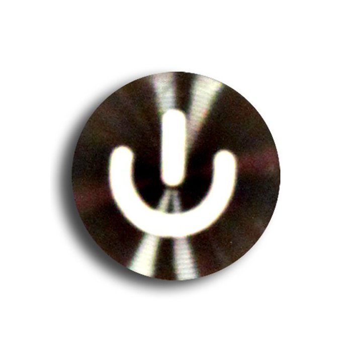 COQUEDISCOUNT Sticker Bouton Home iPhone iPod Touch iPad Sigle Smile Noir