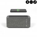 Enceinte Bluetooth avec chargeur à induction charge rapide - Grise