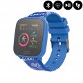 Montre connectée Bluetooth Enfant avec contrôle de la musique,distance parcourue,moniteur fréquence cardiaque - Bleu