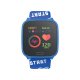 Montre connectée Bluetooth Enfant avec contrôle de la musique,distance parcourue,moniteur fréquence cardiaque - Bleu