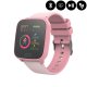 Montre connectée Bluetooth Enfant avec contrôle de la musique,distance parcourue,moniteur fréquence cardiaque - Rose