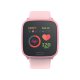 Montre connectée Bluetooth Enfant avec contrôle de la musique,distance parcourue,moniteur fréquence cardiaque - Rose