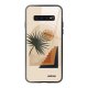 Coque Galaxy S10 Coque Soft Touch Glossy Palmier et Soleil beige Design Evetane