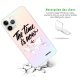 Coque iPhone 11 Pro silicone fond holographique The time is Now Design Evetane