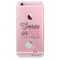 Coque iPhone 6/6S rigide transparente Soirée ar'rosé Dessin La Coque Francaise
