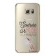 Coque rigide transparent Soirée ar'rosé à la française pour Samsung Galaxy S6