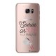 Coque rigide transparent Soirée ar'rosé à la française pour Samsung Galaxy S7