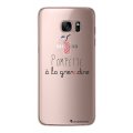Coque Samsung Galaxy S7 rigide transparente Pompette à la grenadine Dessin La Coque Francaise