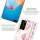 Coque Huawei P40 silicone transparente Marbre Rose Positive ultra resistant Protection housse Motif Ecriture Tendance La Coque Francaise