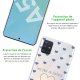 Coque Samsung Galaxy A51 silicone transparente Pluie de Bonheur Lilas ultra resistant Protection housse Motif Ecriture Tendance La Coque Francaise
