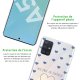 Coque Samsung Galaxy A51 5G silicone transparente Pluie de Bonheur Lilas ultra resistant Protection housse Motif Ecriture Tendance La Coque Francaise