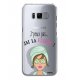 Coque rigide transparent J'Ai La Flemme pour Samsung Galaxy S8