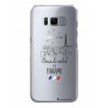 Coque Samsung Galaxy S8 rigide transparente Sous le soleil Dessin La Coque Francaise