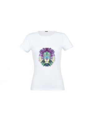 T-shirt Lion Pastelle pour Taille M