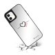 Coque iPhone 11 miroir Coeur Noir Amour Design La Coque Francaise.