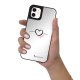 Coque iPhone 11 miroir Coeur Noir Amour Design La Coque Francaise.