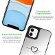 Coque iPhone 11 miroir Coeur Noir Amour Design La Coque Francaise.