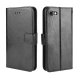 Etui Coque iPhone 7/8/SE 2020 Noir, Protection Housse Portefeuille Emplacement cartes , support dépliant Languette Magnétique 