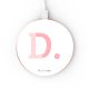 Chargeur Induction contour gold blanc Initiale D La Coque Francaise