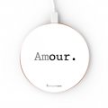 Chargeur Induction contour gold blanc Amour La Coque Francaise