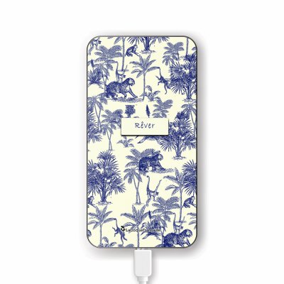 Batterie en verre trempé universel 8000mAh Botanic Rêve Motif Ecriture Tendance La Coque Francaise