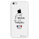 Coque rigide transparent C'est l'amour à la française pour iPhone 5C