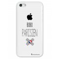 Coque iPhone 5C rigide transparente Bobo parisien Dessin La Coque Francaise
