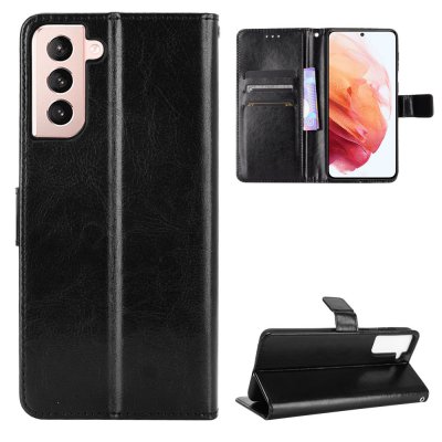 Etui Coque Samsung Galaxy S21 Plus 5G Protection Portefeuille Livre Emplacement cartes , support dépliant Languette Magnétique 